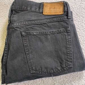 Vintage Polo Ralph Lauren Hampton Straight Jeans Black Men Sz 34/30